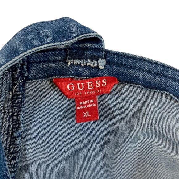 Guess Corset Top Denim Bustier Crop Top, Women's Extra Large - Picture 5 of 6